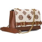 Convertible Crossbody Flap Schoudertas Guess , Brown , Dames