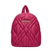 Fuchsia Mode Rugzak Moschino , Pink , Dames