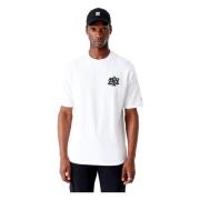 Witte Spray Grafische Tee New Era , White , Heren