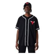 Bulls Baseball Jersey New Era , Black , Heren