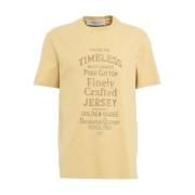 Gele T-shirt Aw24 Stijl Golden Goose , Yellow , Heren