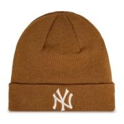 Bruine Yankees League Cuff Beanie New Era , Brown , Unisex