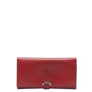 Pre-owned Canvas wallets Hermès Vintage , Red , Dames