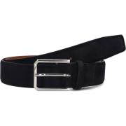 Blauw Suède Heren Riem Santoni , Blue , Heren