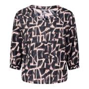 Bloemenprint Blouse Betty & Co , Brown , Dames