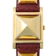 Pre-owned Stainless Steel watches Hermès Vintage , Yellow , Dames