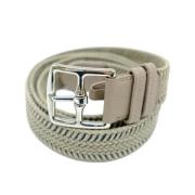 Pre-owned Leather belts Hermès Vintage , Gray , Dames