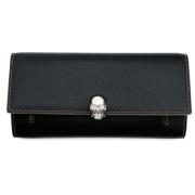 Pre-owned Leather wallets Alexander McQueen Pre-owned , Black , Dames