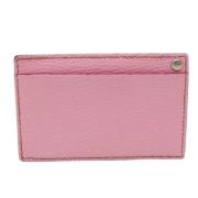 Pre-owned Leather wallets Hermès Vintage , Pink , Dames