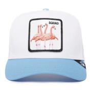 Witte Flamingo Squad Trucker Cap Goorin Bros , Multicolor , Heren