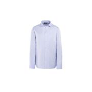 Luxe Sea Island Cotton Oxford Overhemd Moorer , Blue , Heren