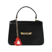 Zwarte handtas voor moderne vrouwen Moschino , Black , Dames