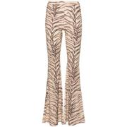 Dierenprint Wijde Broek Stella McCartney , Beige , Dames