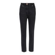 Slim-fit denim jeans Balmain , Black , Dames