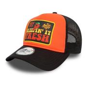 Zwarte Patch Trucker Pet New Era , Multicolor , Heren