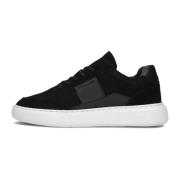 Zwarte Suède Lage Sneakers Cycleur de Luxe , Black , Heren