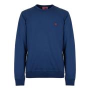 Blauw Katoen Crew-Neck Sweatshirt Gallo , Blue , Unisex