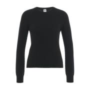 Luxe Zwarte Cashmere Sweater Aw24 MVM , Black , Dames