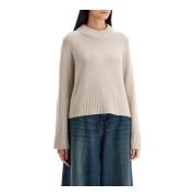 Cashmere Pullover Sweater met Fisherman-afwerking Lisa Yang , Beige , ...