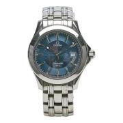 Pre-owned Stainless Steel watches Omega Vintage , Blue , Heren