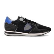 Vintage Style Running Sneakers Zwart Blauw Philippe Model , Black , He...