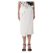 Lange Rok met Zakken Liu Jo , White , Dames