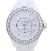 Pre-owned Stainless Steel watches Chanel Vintage , White , Heren