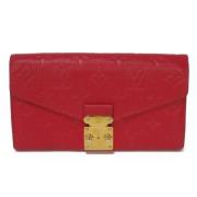 Pre-owned Fabric wallets Louis Vuitton Vintage , Red , Dames