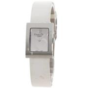 Pre-owned Leather watches Dior Vintage , White , Dames