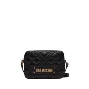 Zwarte Schoudertas Trendy Elegant Moschino , Black , Dames