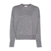 Gerookte Grijze Cardigan Pullover Paco Rabanne , Gray , Dames