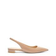 Puntige Neus Slingback Hak Stuart Weitzman , Beige , Dames