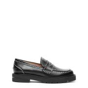 Parel Loafer Moderne Stijl Stuart Weitzman , Black , Dames