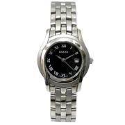 Pre-owned Stainless Steel watches Gucci Vintage , Black , Dames