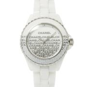 Pre-owned Stainless Steel watches Chanel Vintage , White , Dames