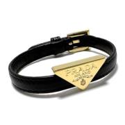 Pre-owned Leather bracelets Prada Vintage , Black , Dames