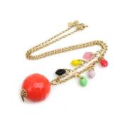 Pre-owned Metal necklaces Fendi Vintage , Red , Dames