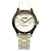 Pre-owned Stainless Steel watches Coach Pre-owned , White , Dames