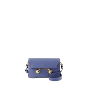 Blauwe Leren Schoudertas Marni , Blue , Dames