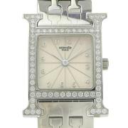 Pre-owned Stainless Steel watches Hermès Vintage , Gray , Dames