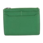 Pre-owned Canvas wallets Hermès Vintage , Green , Dames