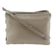 Pre-owned Leather shoulder-bags Celine Vintage , Gray , Dames