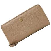 Pre-owned Leather wallets Gucci Vintage , Beige , Dames