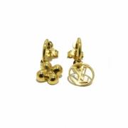 Pre-owned Metal earrings Louis Vuitton Vintage , Yellow , Dames