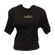 Korte Mouw T-shirt Gaëlle Paris , Black , Dames