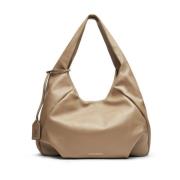 Nonchalante Hobo Tas met Brede Handvat Stuart Weitzman , Beige , Dames