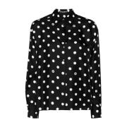 Zijden Shirt Zwart Dolce & Gabbana , Black , Dames