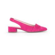 Roze Suède Slingback Hakken Gabor , Pink , Dames