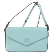 Pre-owned Leather shoulder-bags Coach Pre-owned , Blue , Dames