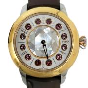 Pre-owned Stainless Steel watches Fendi Vintage , Brown , Dames